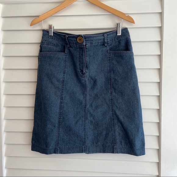 Sandro Dresses & Skirts - SANDRO WOMEN’s BLUE DENIM SKIRT SIZE 6